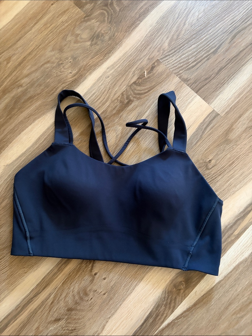 Women's Navy Blue Padded Strappy Bralette